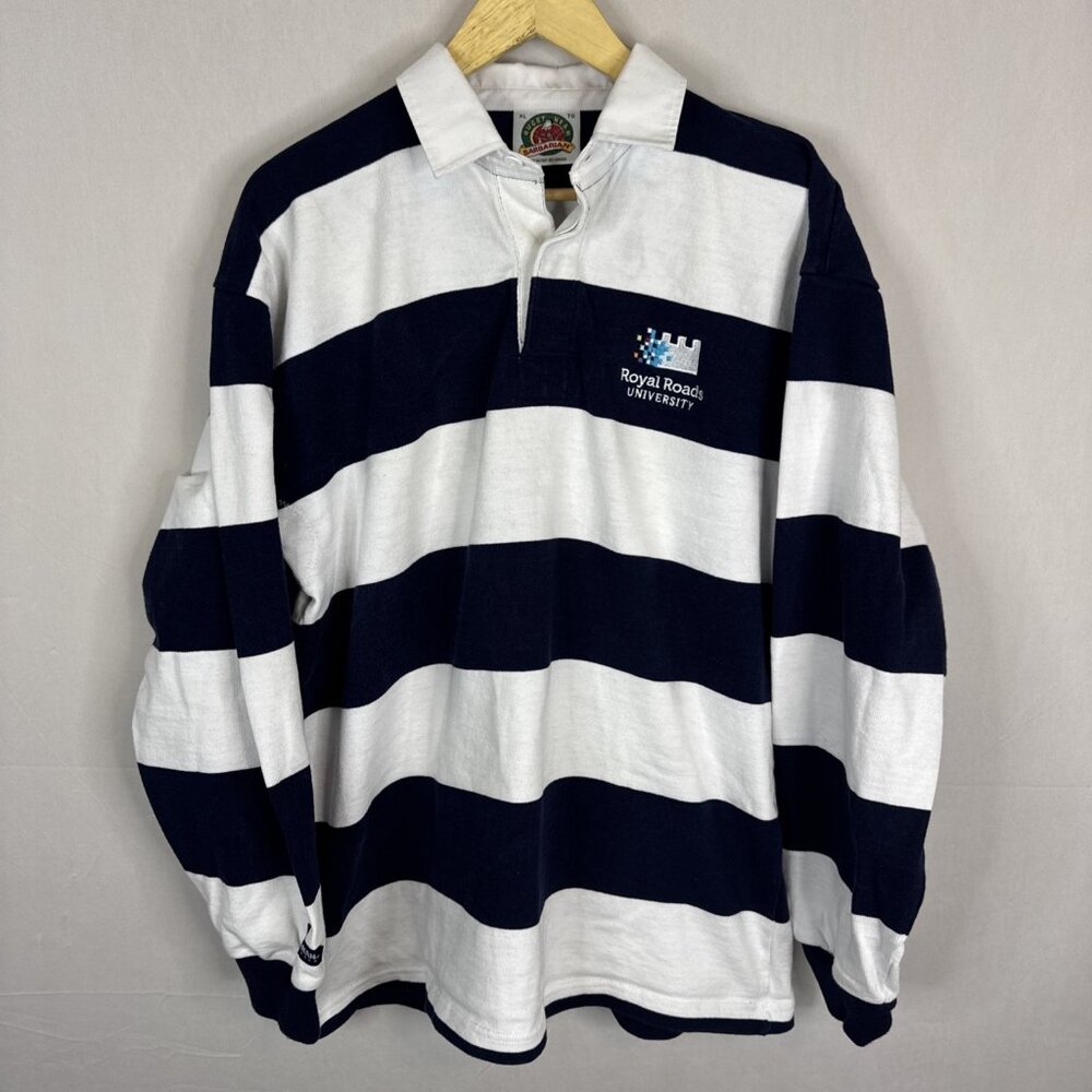 Barbarian Rugby Shirt Royal‎ Roads University Striped Men’s XL Canada